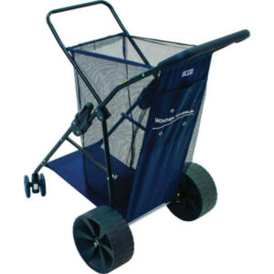 beach cart for carrying chairs, umbrellas, and more to the beach