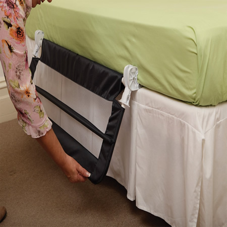 bed rail with mattress
