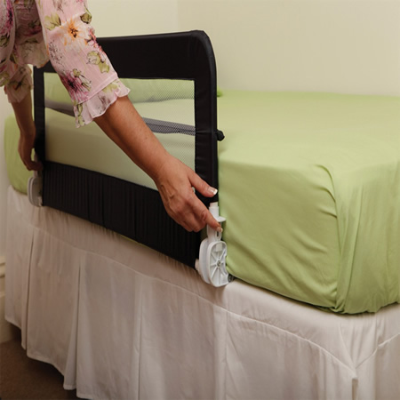 bed rail set up