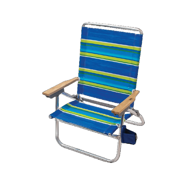 striped easy in / out beach chair
