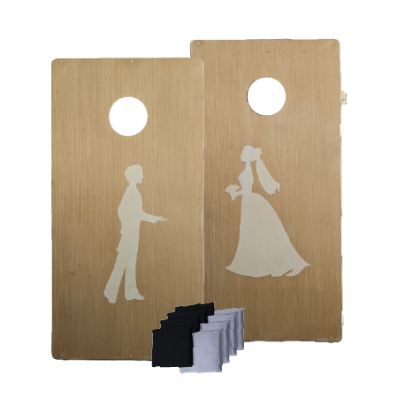 WEDDING CORNHOLE Wedding themed cornhole set