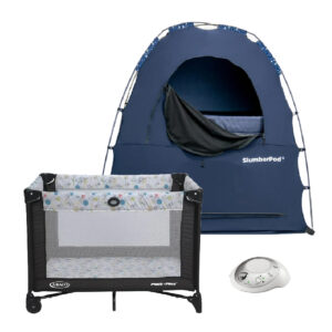 Pack n play, SlumberPod & Sound Machine Package